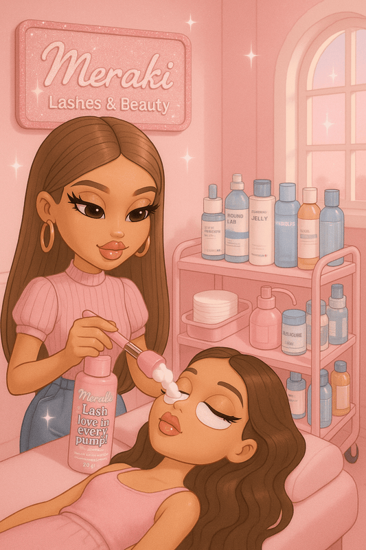 Lash Prep - How to Cleanse Lashes Before Eyelash Extensions for Best Retention - Meraki Lashes and Beauty