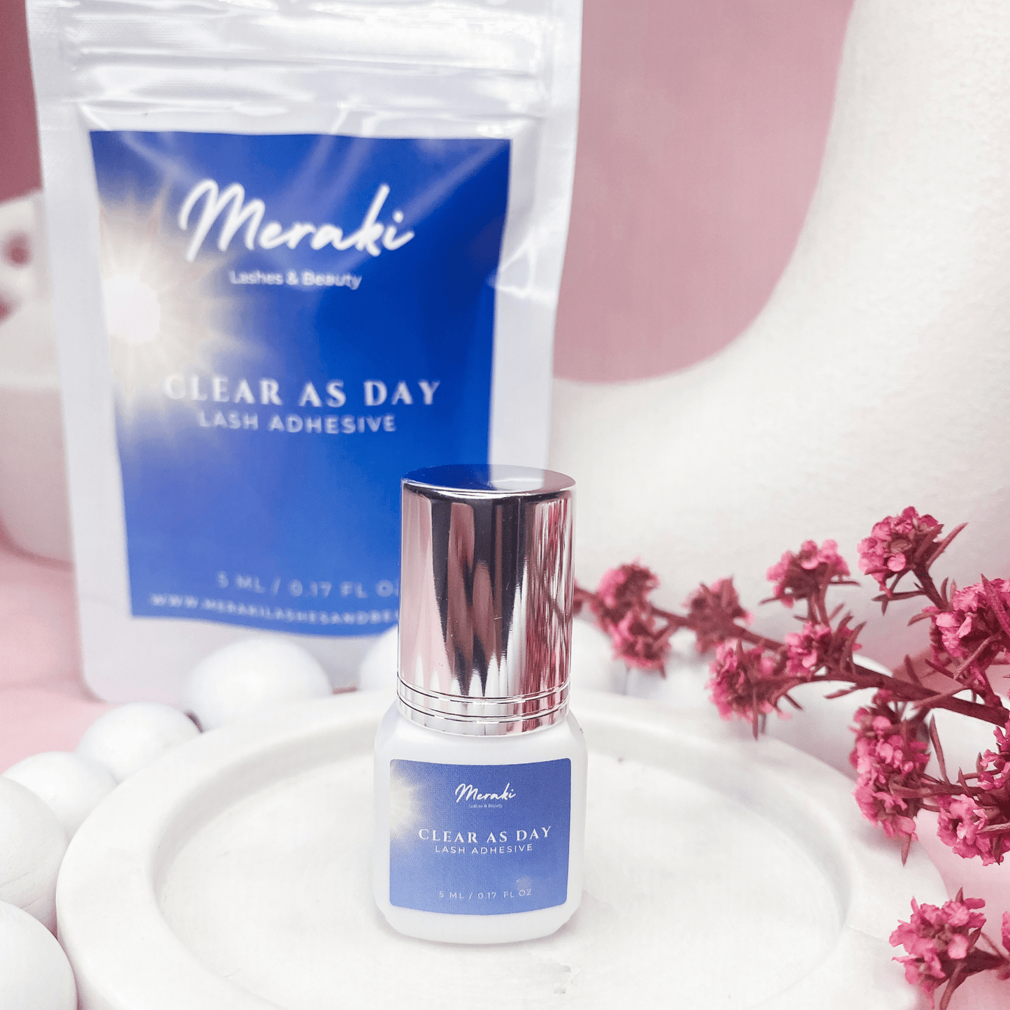 Meraki Clear as Day Lash Adhesive | Crystal Clear Bond - Meraki Lashes and Beauty