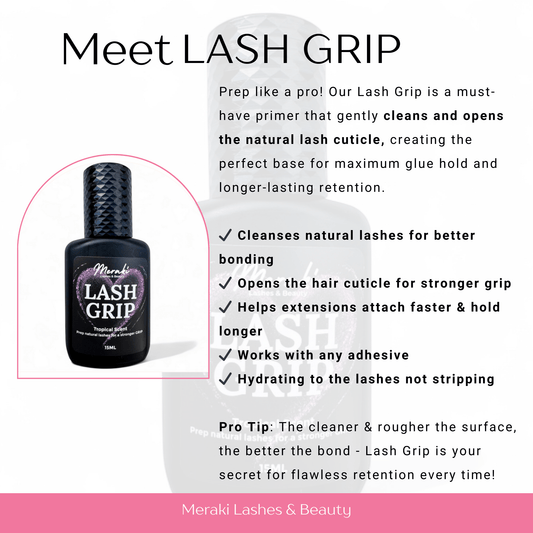 Meraki Lash Grip Primer | Prep for Stronger Retention - Meraki Lashes and Beauty