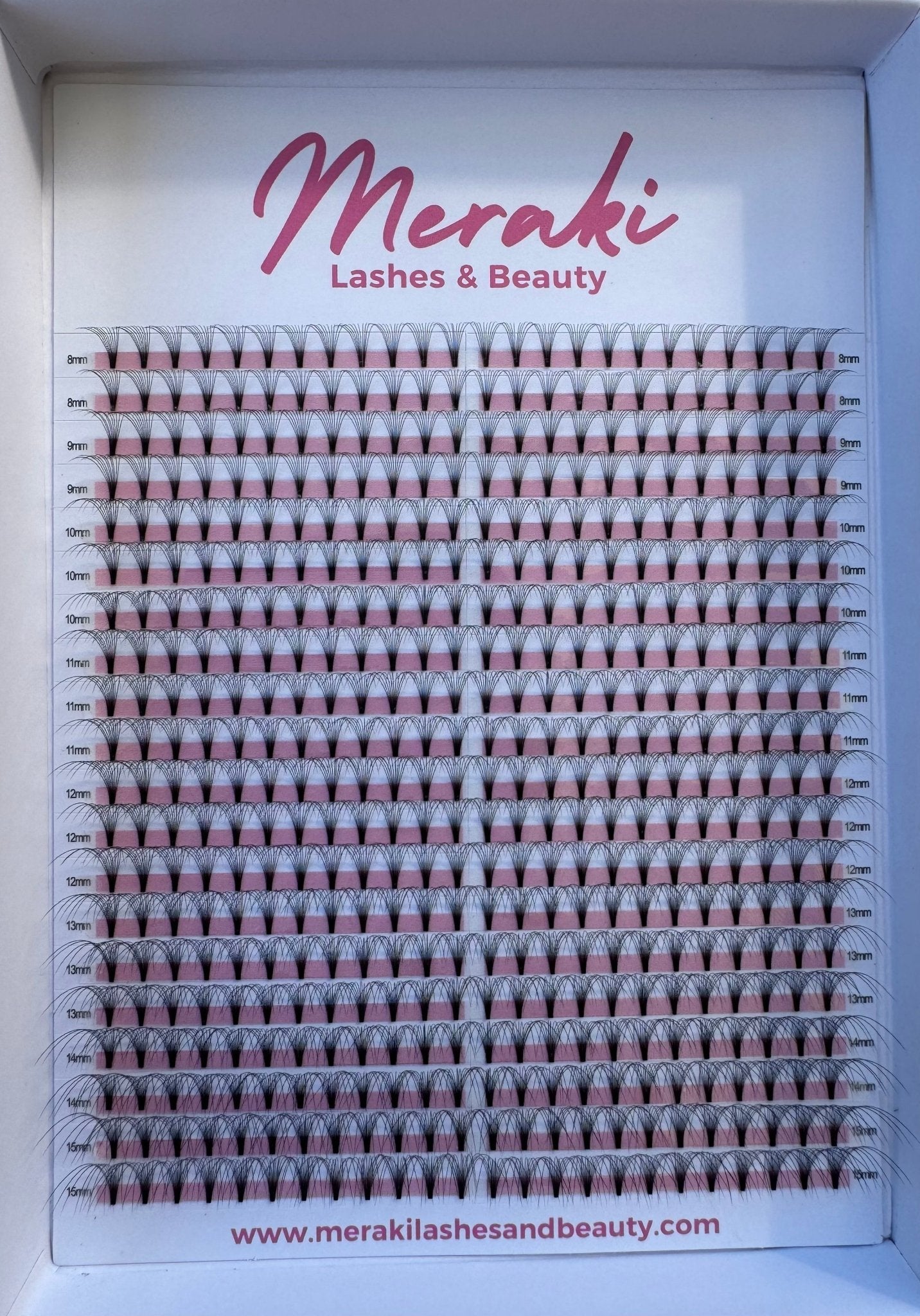 10D Short Stem Volume Fans - 0.05 D Curl | Meraki - Meraki Lashes and Beauty