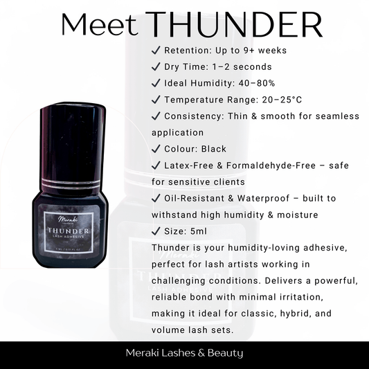 Meraki Thunder Lash Adhesive | Humidity Friendly Lash Glue - Meraki Lashes and Beauty