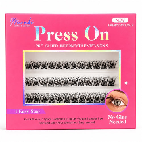 DIY Pre Glued - Press On - Brooke. Includes Tweezer