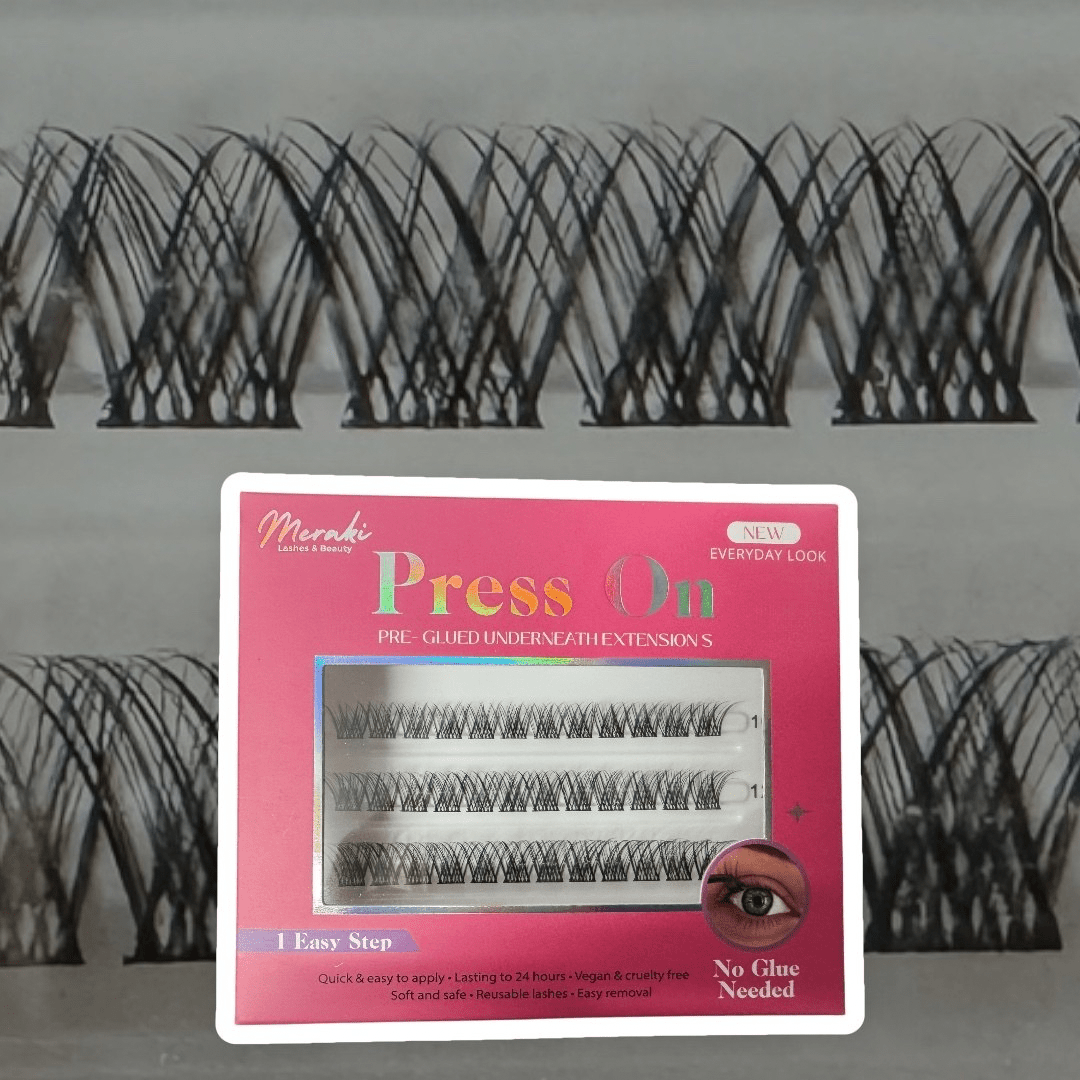 DIY Lashes Pre - Glued Press - On - No Glue Needed | Meraki - Meraki Lashes and Beauty