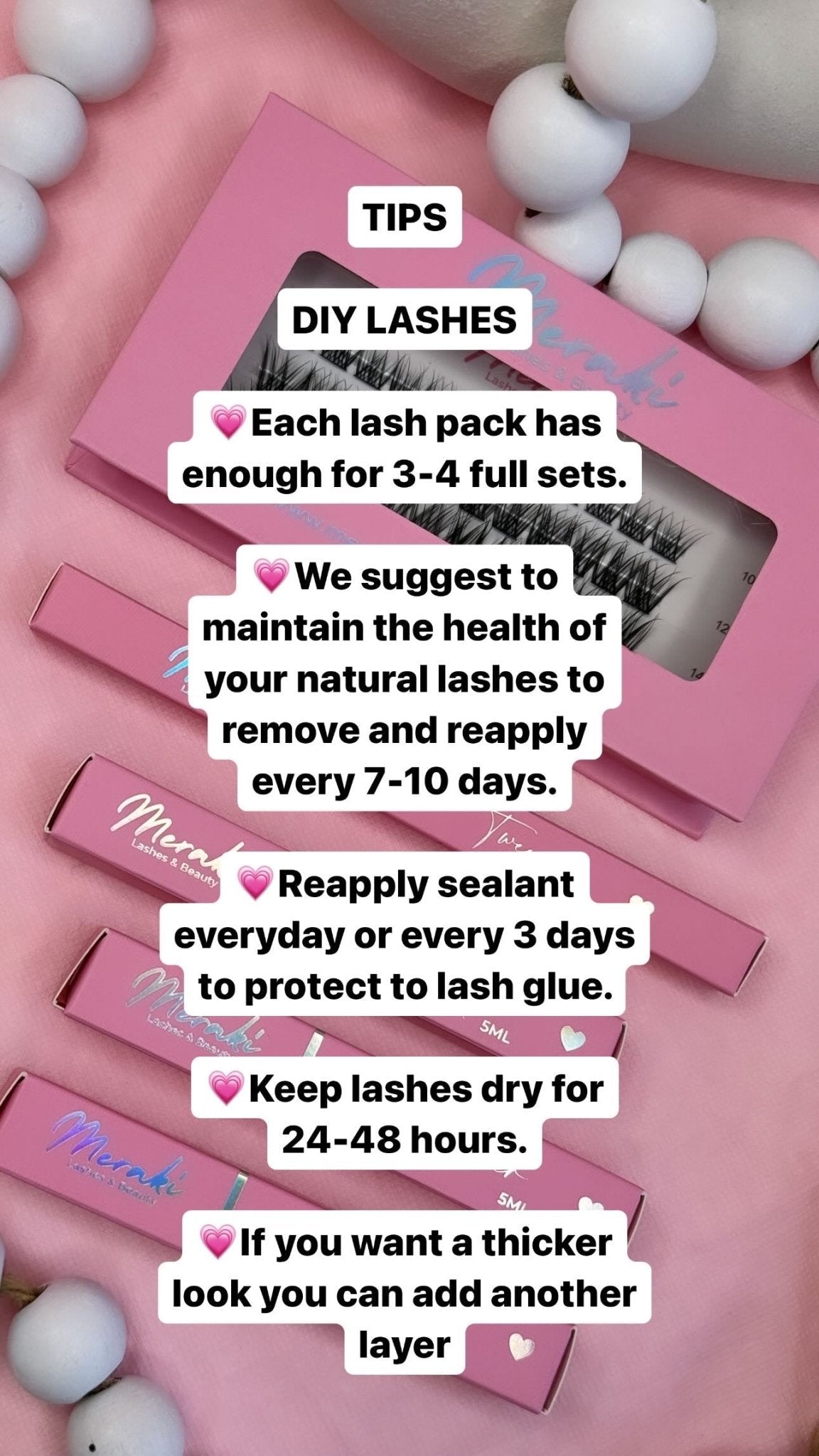 DIY Lash Starter Kit - 1 Tray | Meraki - Meraki Lashes and Beauty