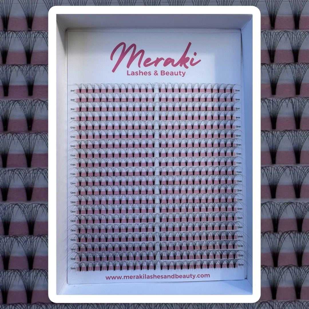 10D Short Stem Volume Fans - 0.05 D Curl | Meraki - Meraki Lashes and Beauty