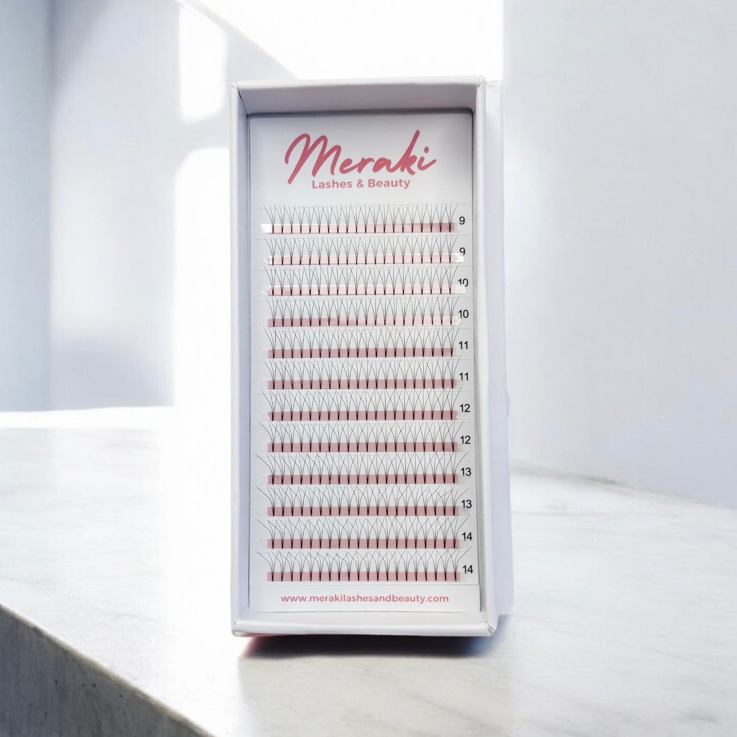 M Curl Lash Collection - 0.05 Volume & Premade Fans | Meraki - Meraki Lashes and Beauty