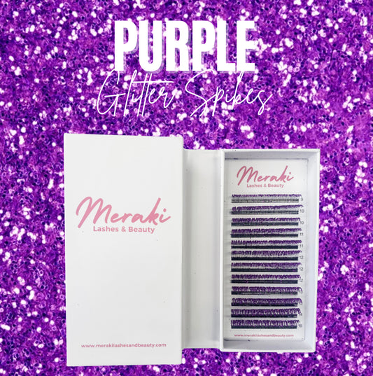 Glitter Spikes Purple