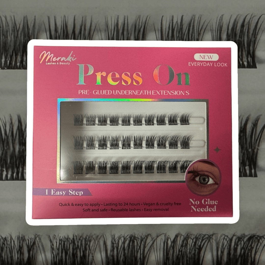 DIY Lashes Pre - Glued Press - On - No Glue Needed | Meraki - Meraki Lashes and Beauty