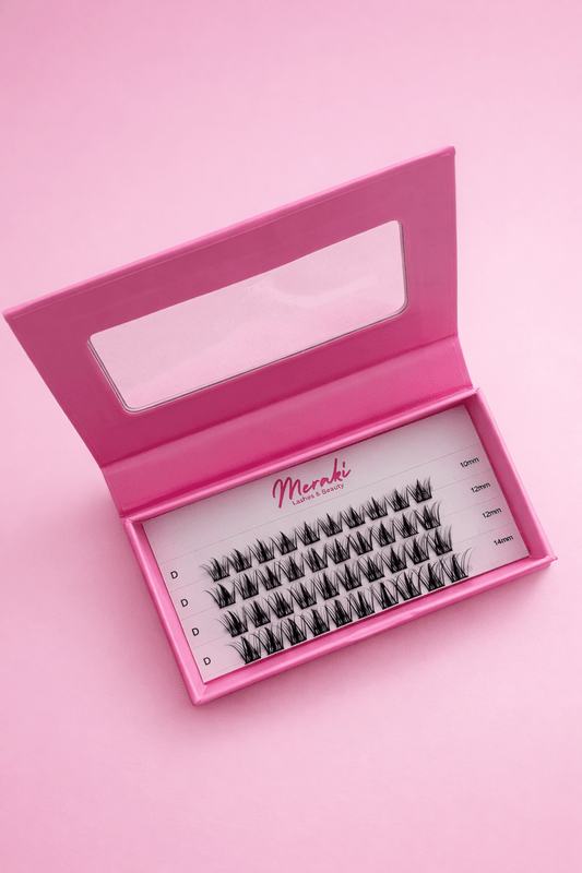 Katie — Wispy DIY Lash Clusters (Refill Tray, 10–14mm Mix) - Meraki Lashes and Beauty