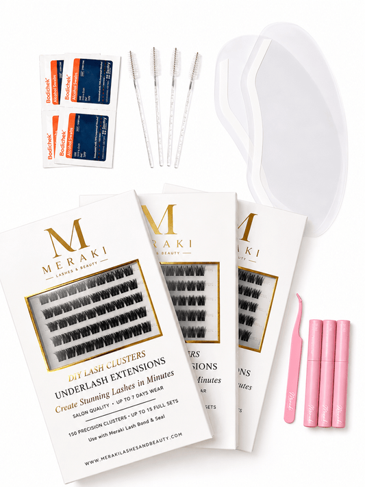 The Ultimate Kit |Up to 45 Full Sets|450 Lash Clusters - Meraki Lashes and Beauty