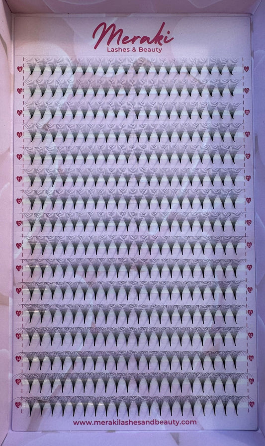 10D Pointy Stem Volume Fans - 0.05 | Meraki - Meraki Lashes and Beauty