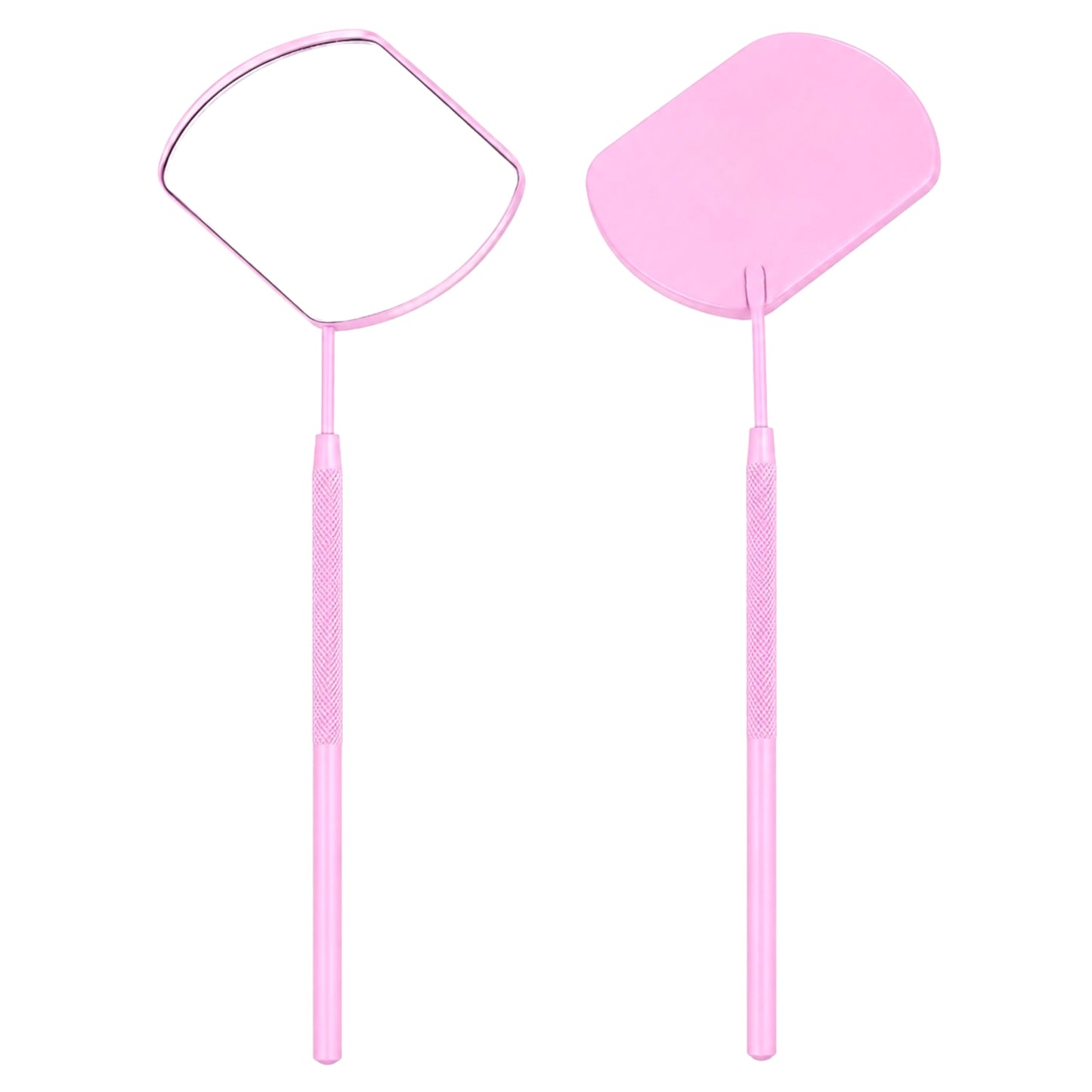 Handheld Pink Mirror - Meraki Lashes and Beauty