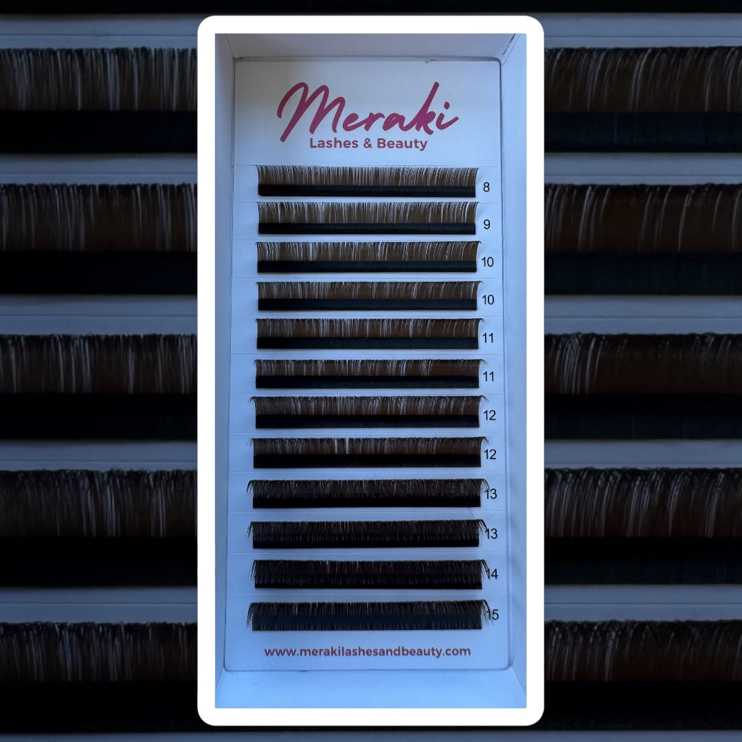 Dark Brown 0.05 Volume Eyelash Extensions | Lightweight & Soft