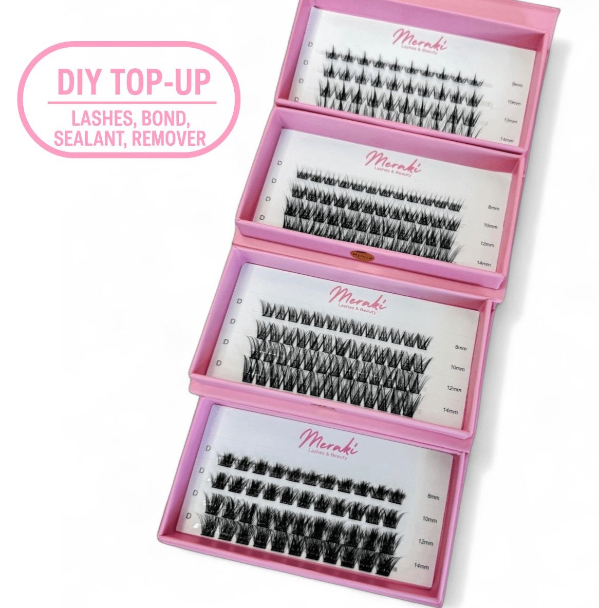 DIY Lash Refills - Bond, Lashes, Sealant & Tools | Meraki - Meraki Lashes and Beauty