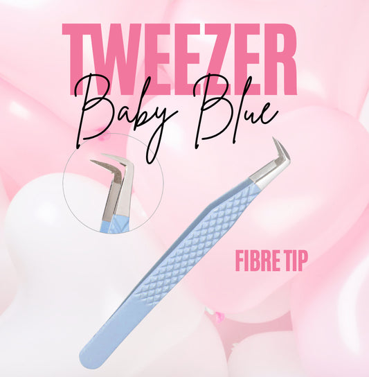 Baby Blue Thick Boot Fibre Tip Tweezer