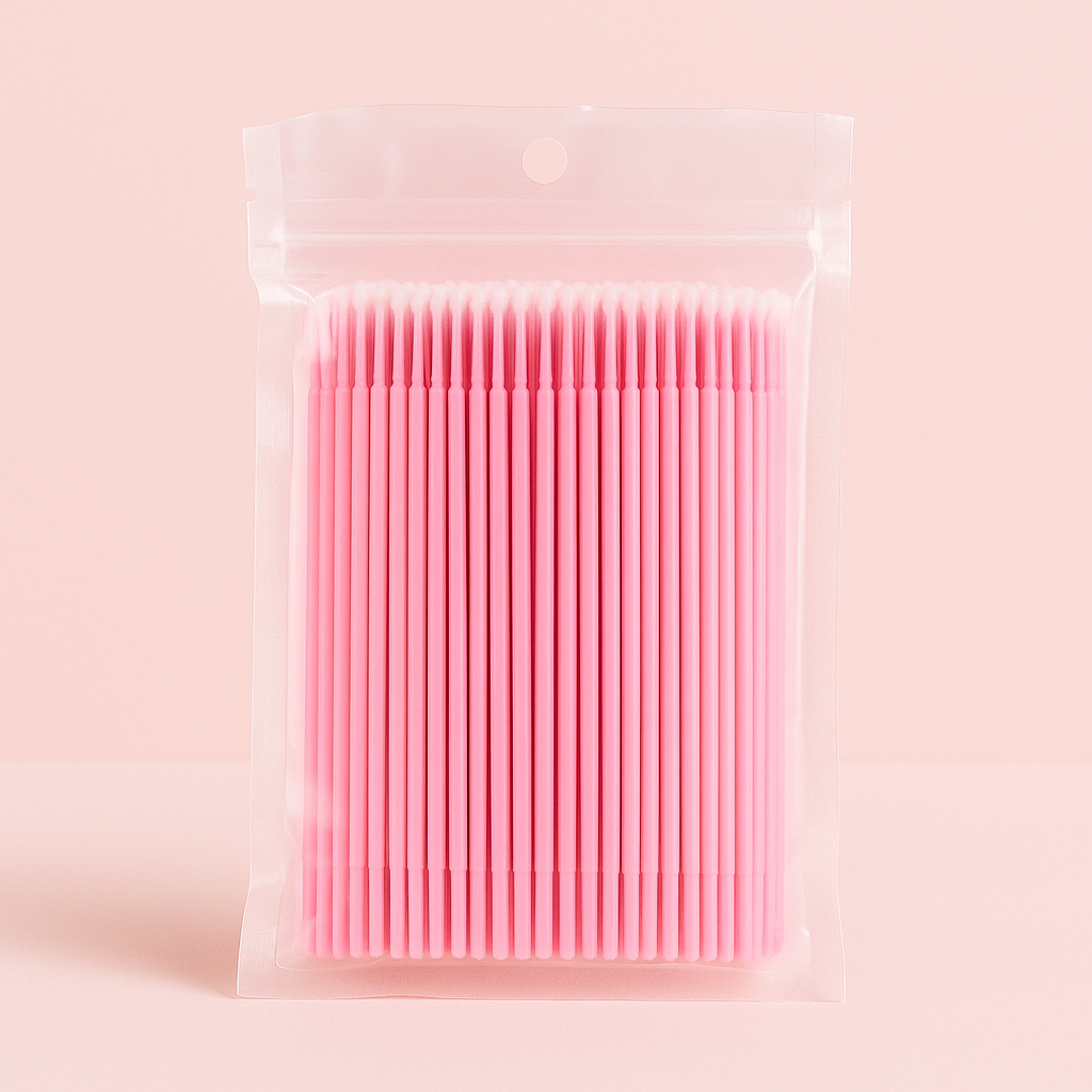 Micro Sticks (100 Pack) – Fine-Tipped Swabs for Lash Extension Application & Precision Work
