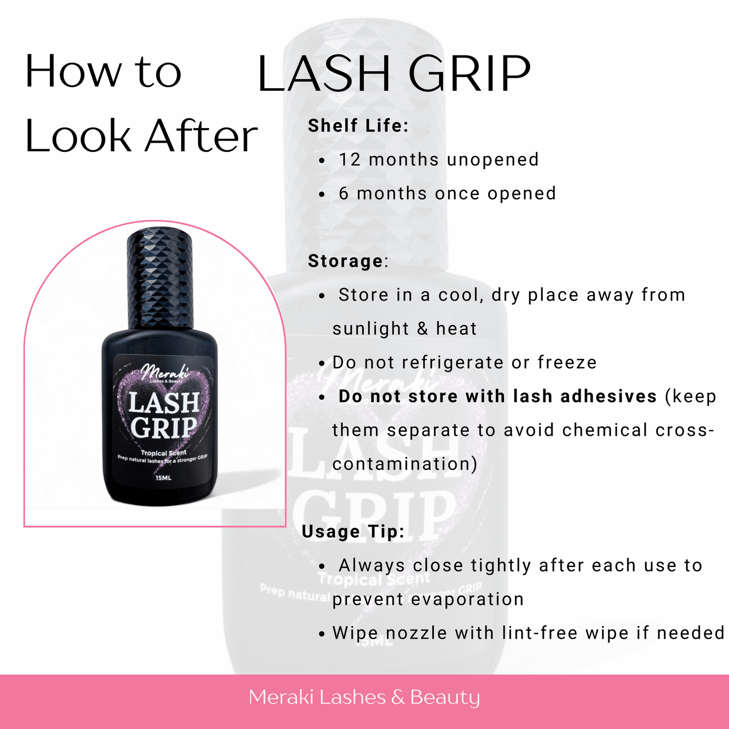 Meraki Lash Grip Primer | Prep for Stronger Retention - Meraki Lashes and Beauty