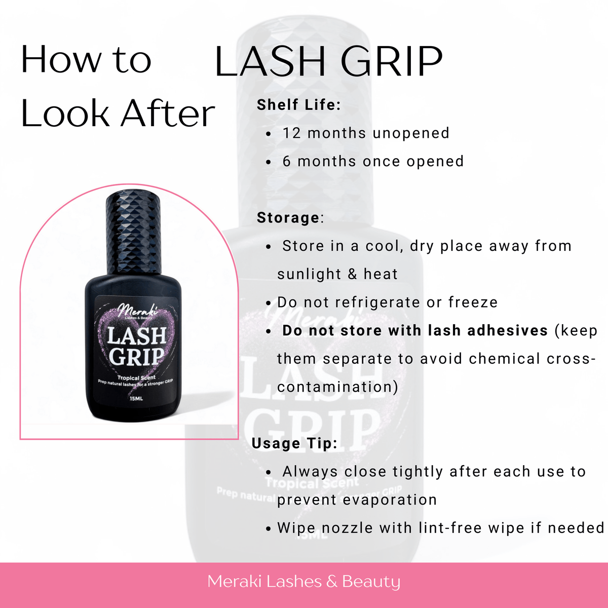 Meraki Lash Grip Primer | Prep for Stronger Retention - Meraki Lashes and Beauty