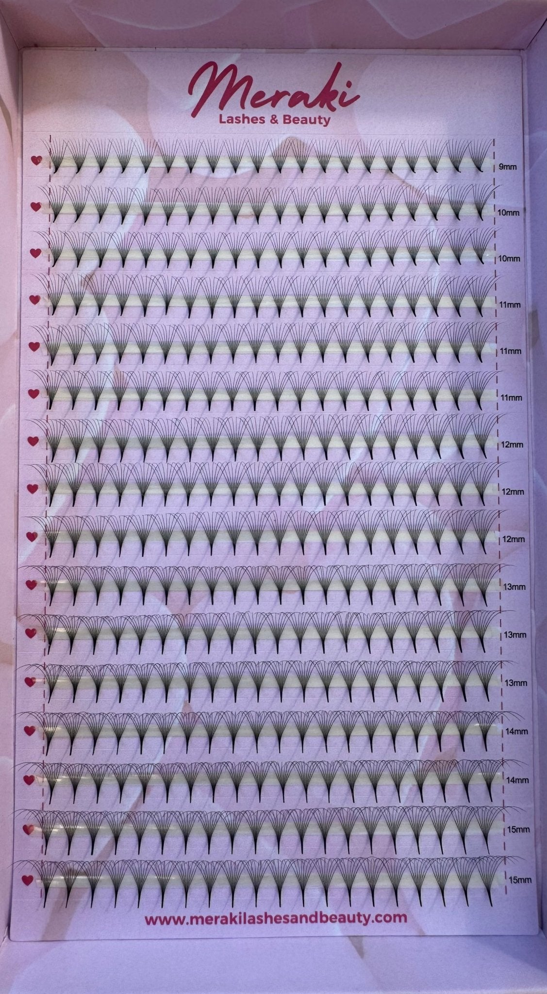 8D Pointy Stem Volume Fans - 0.05 | Meraki - Meraki Lashes and Beauty