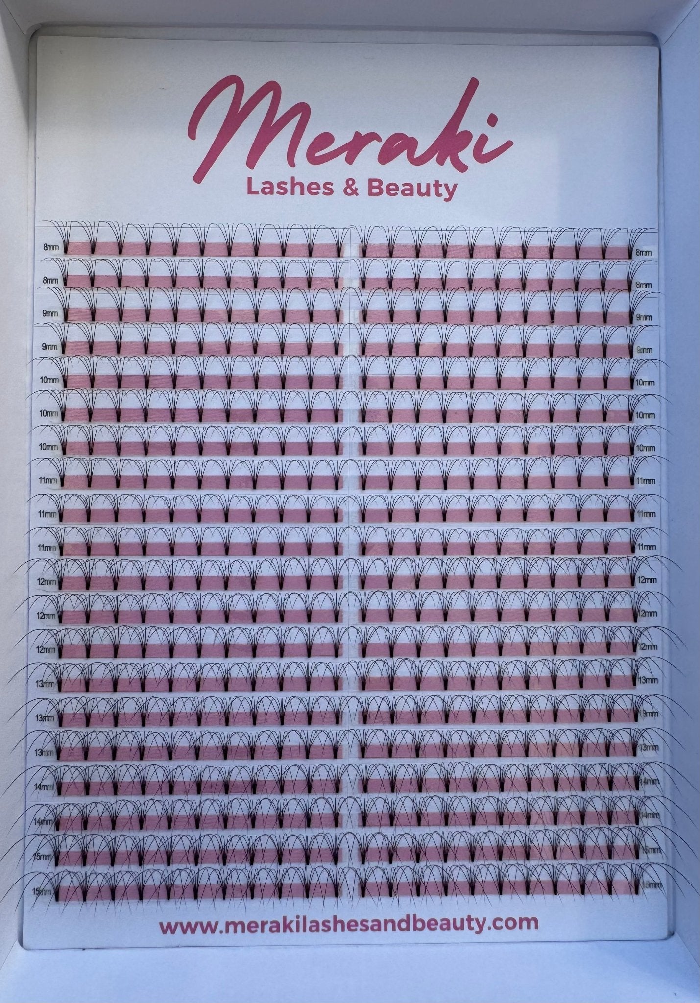 5D Short Stem Volume Fans - 0.07 C&D, 0.10 D | Meraki - Meraki Lashes and Beauty