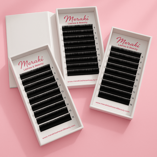 Volume Lash Extensions | 0.03, 0.05 & 0.07 Premade Fans – Meraki
