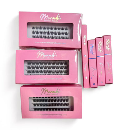 DIY Lash Extensions Australia – Ultimate Kit (144 Cluster Segments) - Meraki Lashes and Beauty