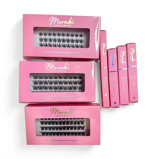 DIY Lash Extensions Australia – Ultimate Kit (144 Cluster Segments) - Meraki Lashes and Beauty