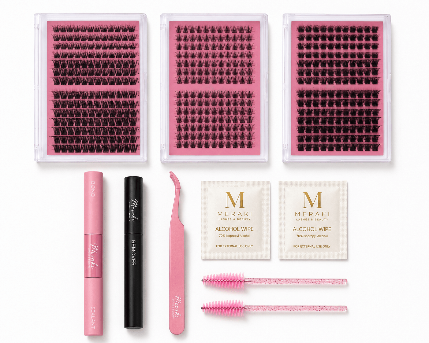 The Ultimate Kit |Up to 43 Full Sets|435 Lash Clusters - Meraki Lashes and Beauty