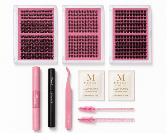 The Ultimate Kit |Up to 43 Full Sets|435 Lash Clusters - Meraki Lashes and Beauty