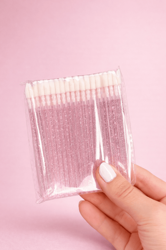 Lip Wands – Pink Glitter (50 Pack) - Meraki Lashes and Beauty