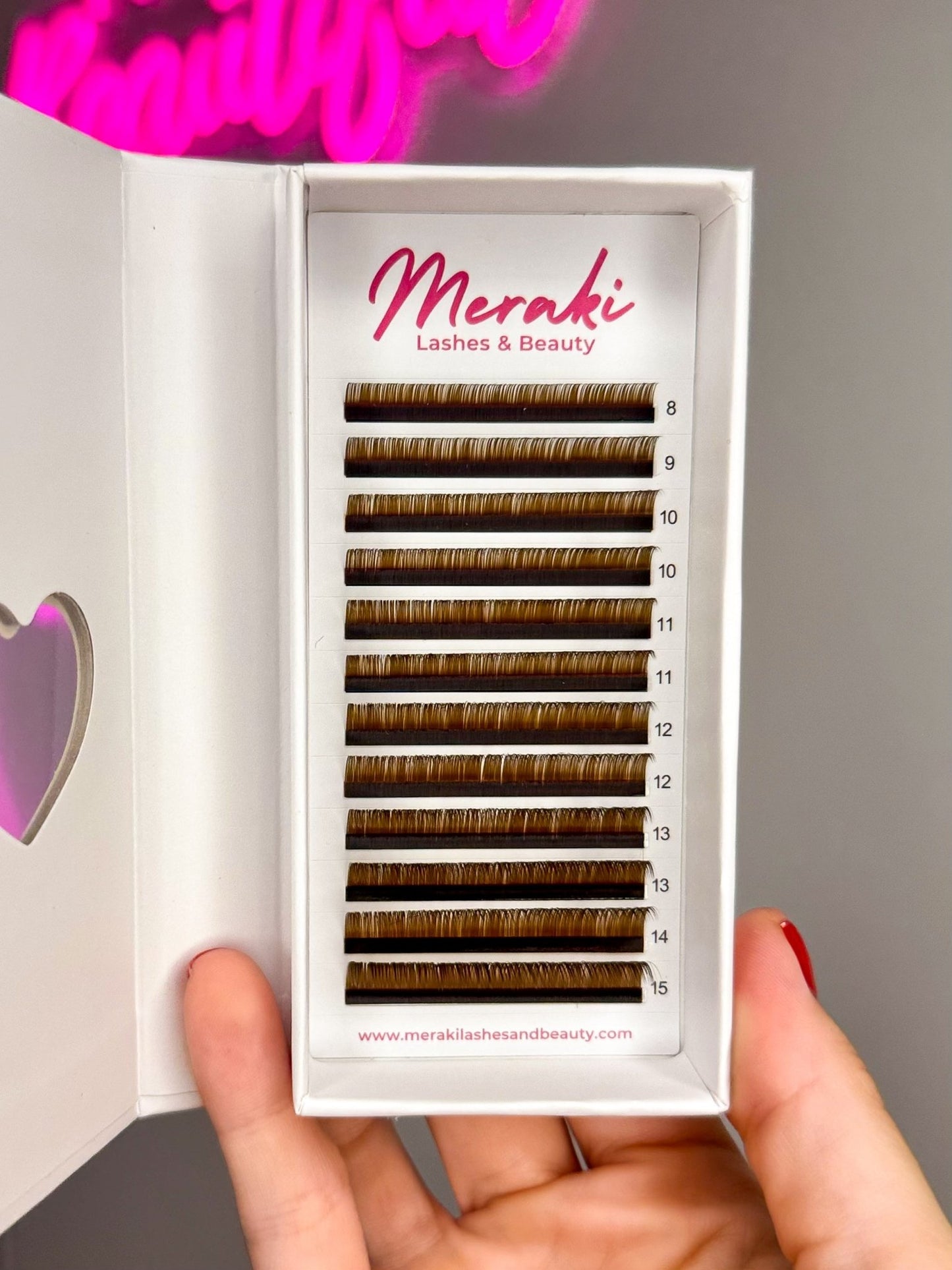 Dark Brown 0.05 Volume Lashes - Meraki Lashes and Beauty