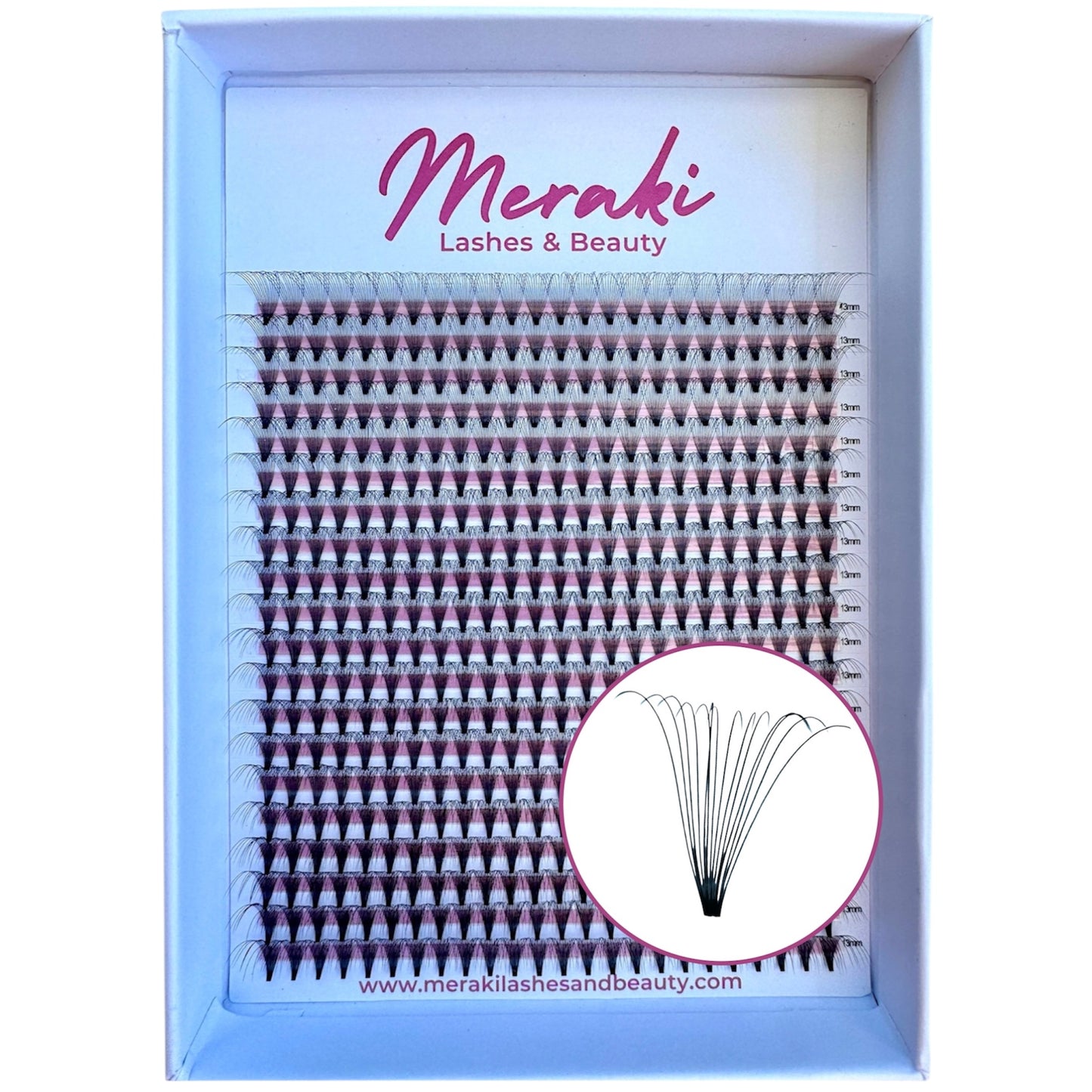 14D - D Curl - 0.05 - Short Stem - Meraki Lashes and Beauty