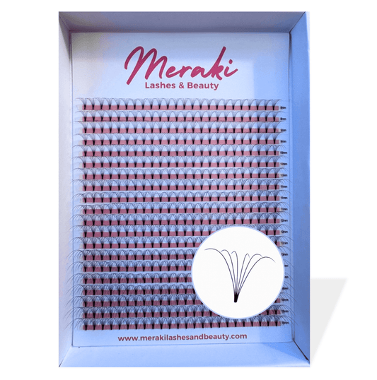 6D Short Stem Volume Fans - 0.07 D Curl | Meraki - Meraki Lashes and Beauty