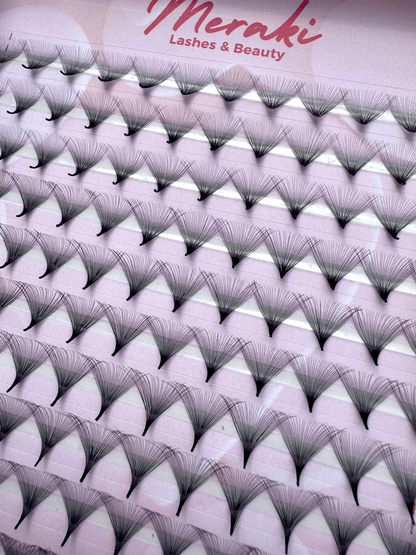 Pointy Stem - 30D - 0.03 - D Curl Mixed Tray 9 - 15mm - Meraki Lashes and Beauty