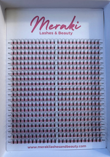 10D Short Stem Volume Fans - 0.05 D Curl | Meraki - Meraki Lashes and Beauty