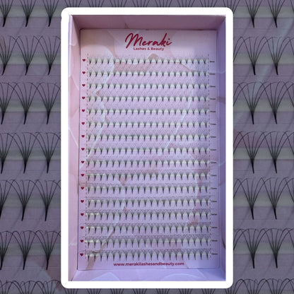5D Pointy Stem Volume Fans - 0.07 | Meraki - Meraki Lashes and Beauty