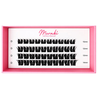 Natarsha — DIY Lash Clusters (Refill Tray, 10–14mm Mix) - Meraki Lashes and Beauty