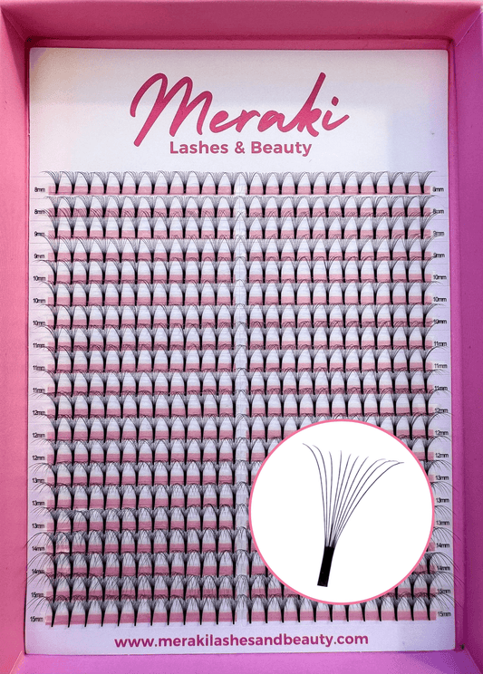 10D Long Stem Volume Fans - 0.05 D Curl | Meraki - Meraki Lashes and Beauty
