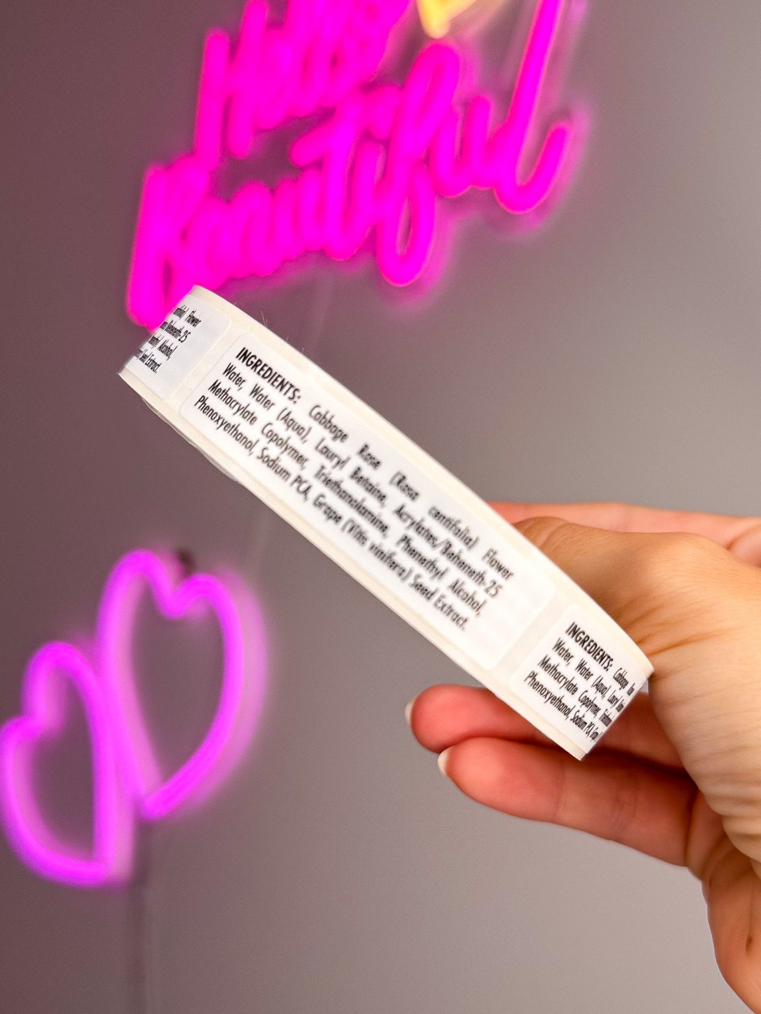 Cleanser Ingredient Labels (200 labels) - Meraki Lashes and Beauty