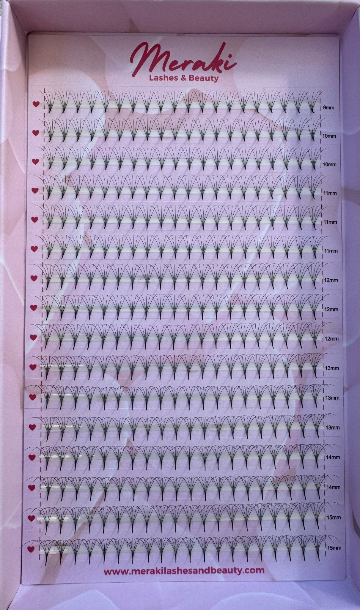 5D Pointy Stem Volume Fans - 0.07 | Meraki - Meraki Lashes and Beauty