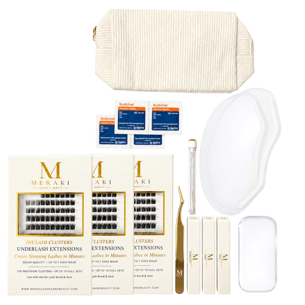 Bond & Seal | Ultimate Kit | 450 Lash Clusters | Up to 45 Full Sets - Meraki Lashes and Beauty