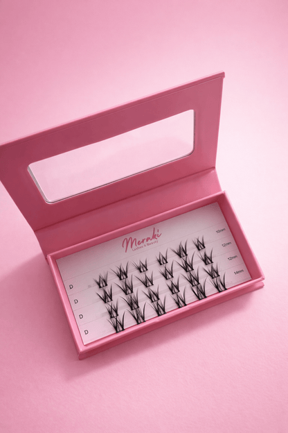 Malia — Classic Mascara DIY Lash Clusters (Refill Tray, 10–14mm Mix) - Meraki Lashes and Beauty
