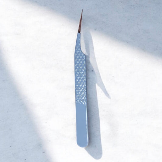 Baby Blue Straight Tip Tweezer