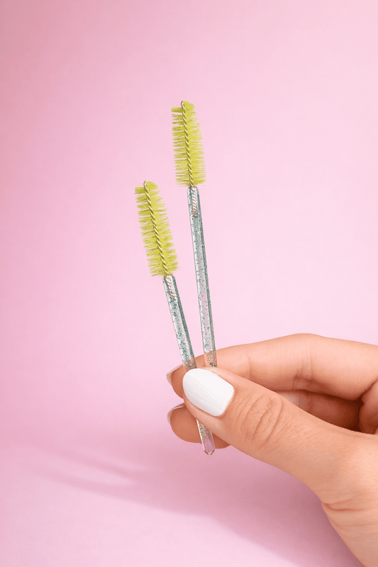 Glitter Spoolies - Green - Meraki Lashes and Beauty