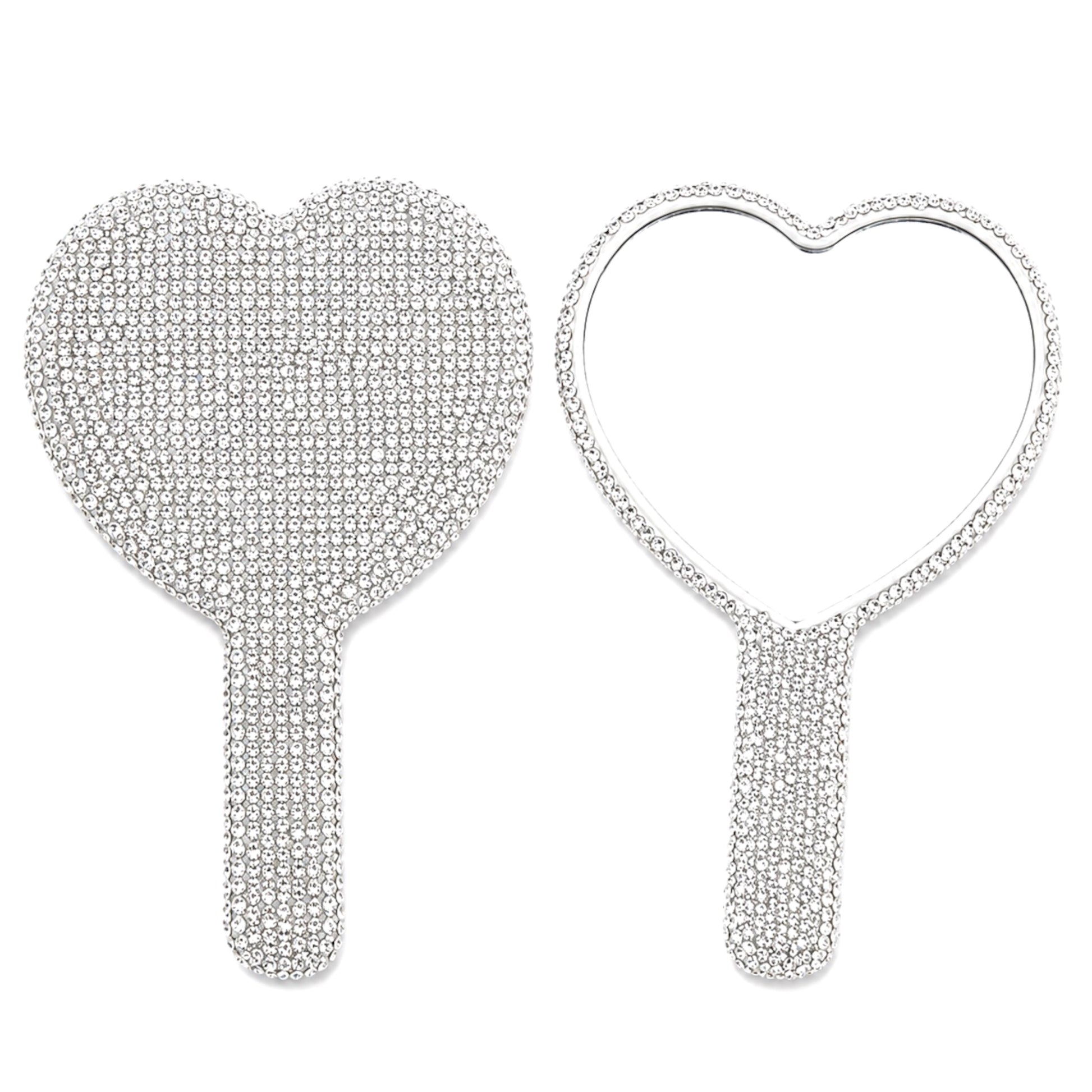 Rhinestone Heart Mirror - Meraki Lashes and Beauty