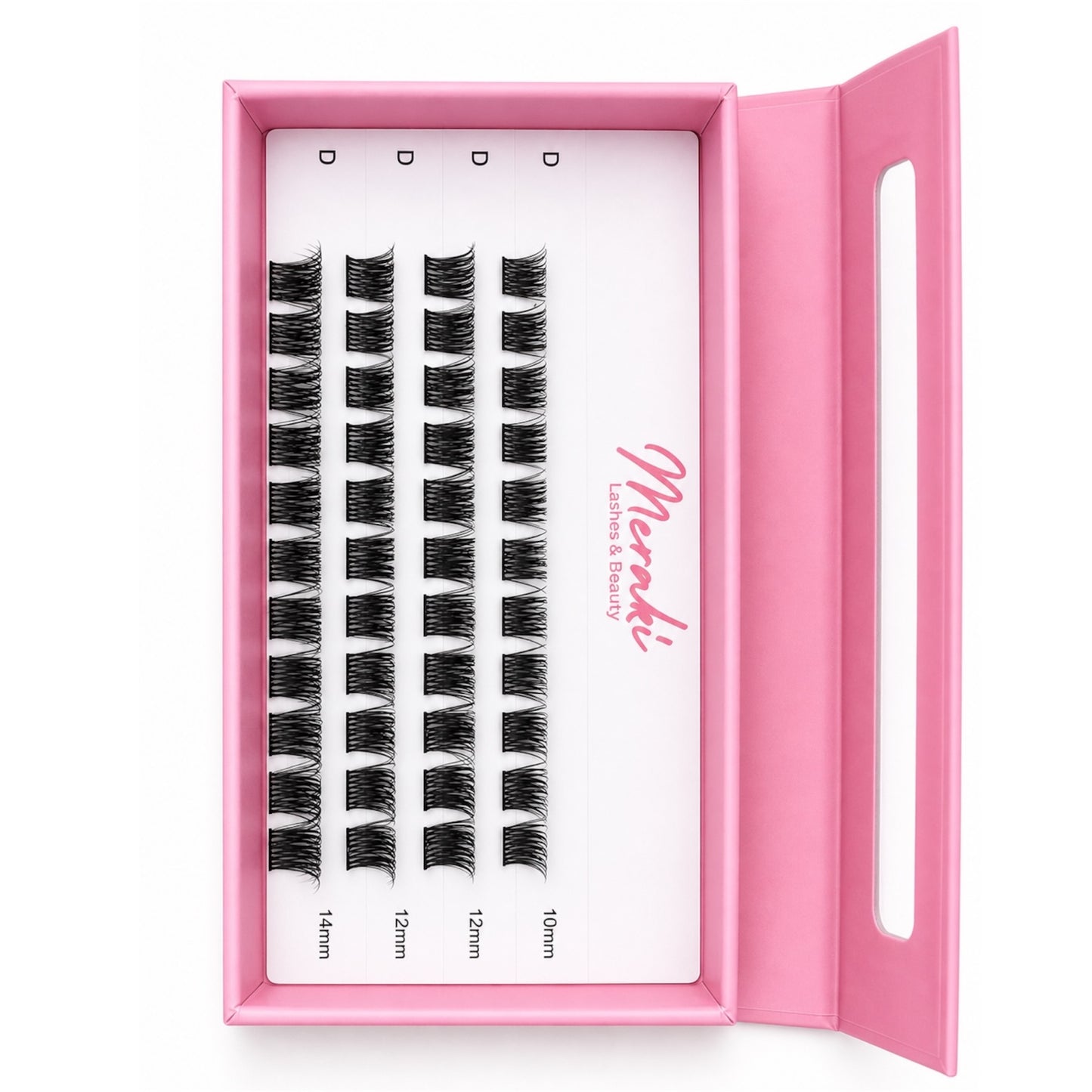 Hayley — Medium Volume DIY Lash Clusters (Refill Tray, 10–14mm Mix) - Meraki Lashes and Beauty