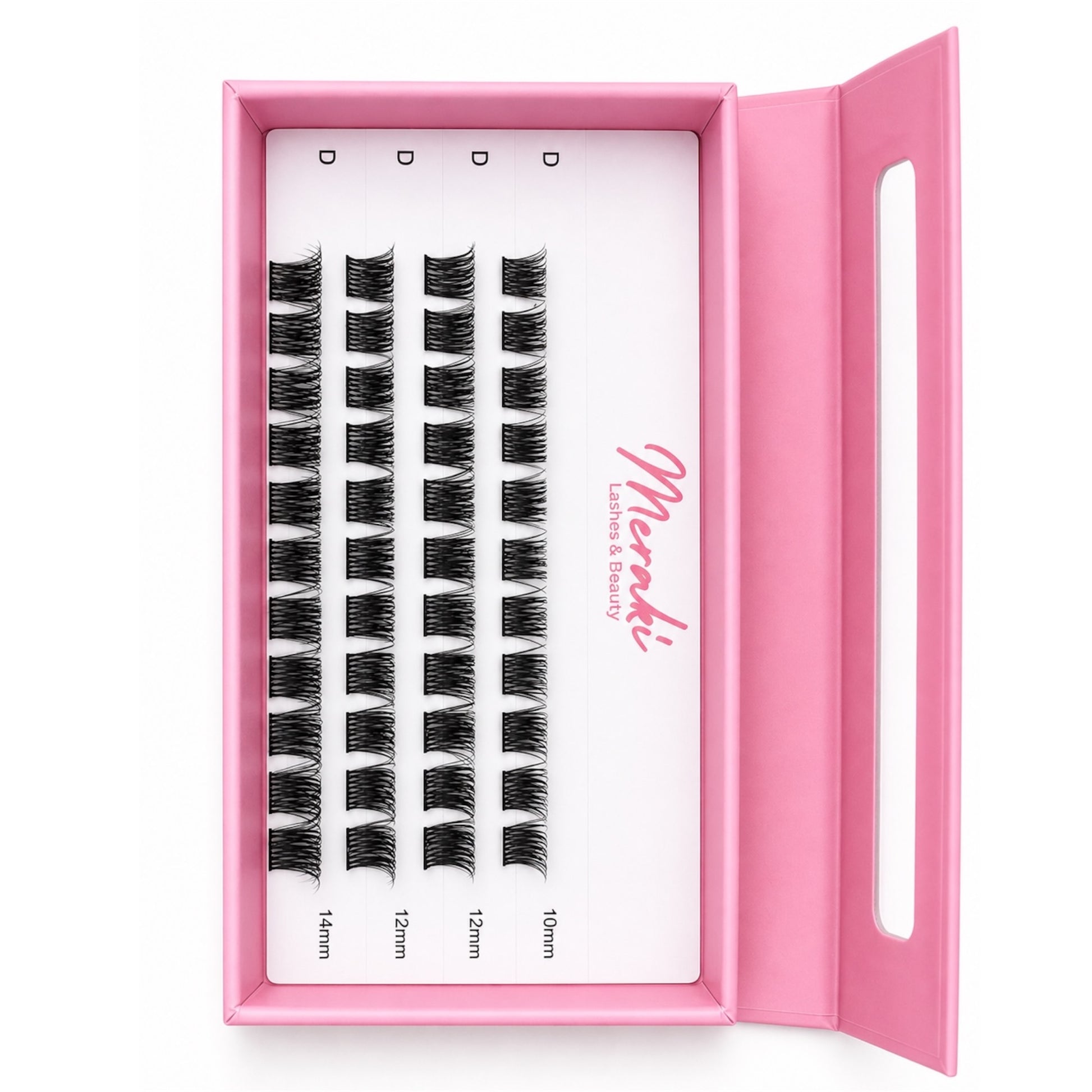 Hayley — Medium Volume DIY Lash Clusters (Refill Tray, 10–14mm Mix) - Meraki Lashes and Beauty