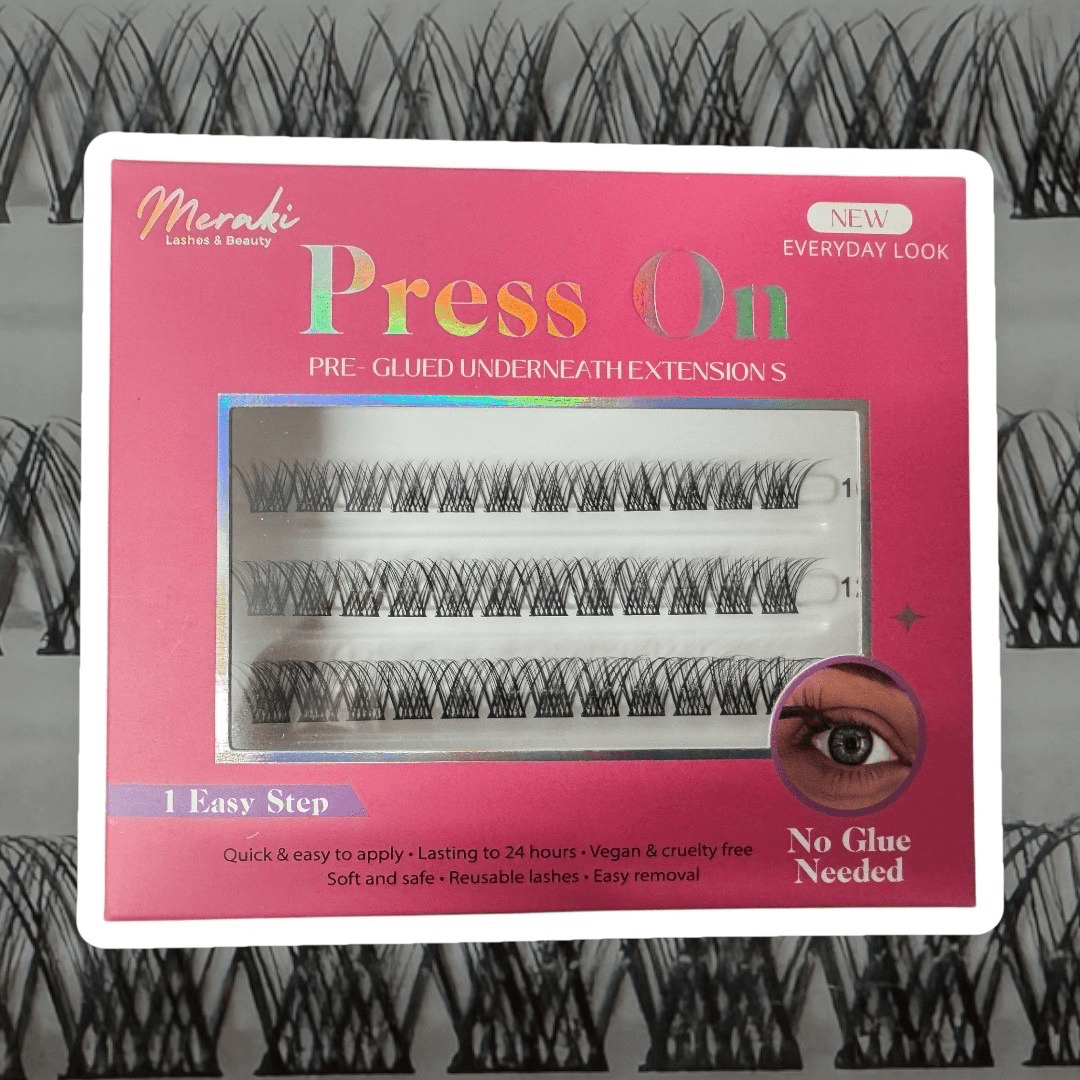 DIY Lashes Pre - Glued Press - On - No Glue Needed | Meraki - Meraki Lashes and Beauty