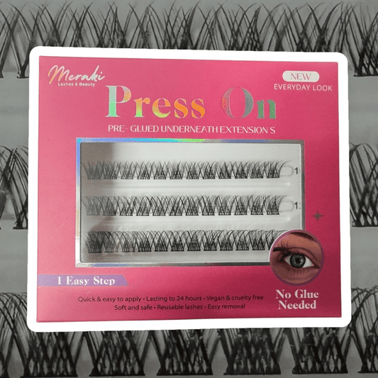 DIY Lashes Pre - Glued Press - On - No Glue Needed | Meraki - Meraki Lashes and Beauty