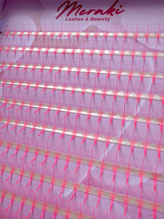 Pink Wispy Neon - 7D - 0.05 - D Curl - Meraki Lashes and Beauty